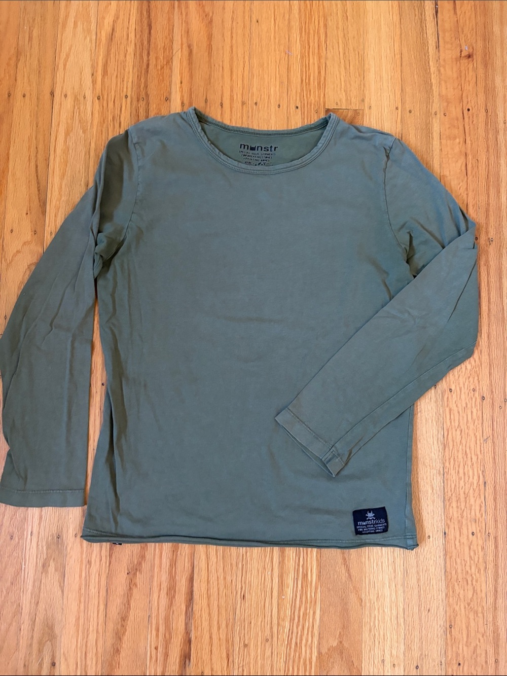 Munster Kids Olive Green Long Sleeve Tee